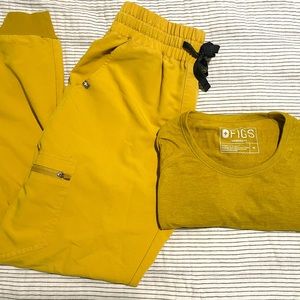 High waisted Zamora (gold/yellow)|small. medium salta performance underscrub.